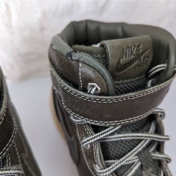 Nike Air Force 1 Premium Work Boot Dark Green Men's Size 9.5 - Picture 9 of 14